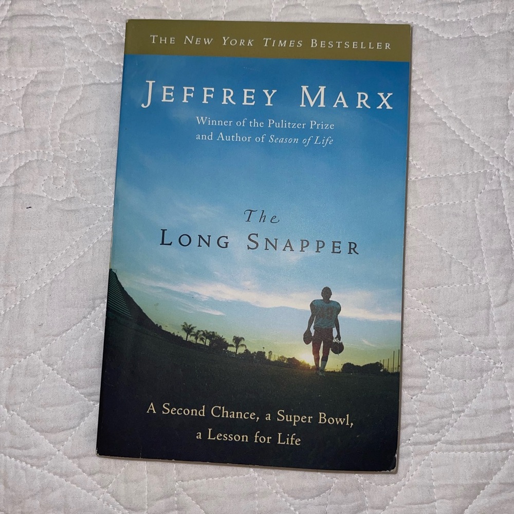 The Long Snapper Paperback Book by Jeffrey Marx 2009 NYT Bestseller
